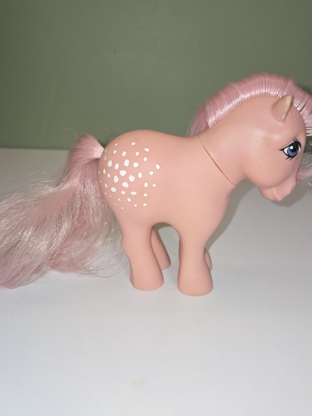 Vintage G1 My Little Pony Cotton Candy 1982 Hasbro Earth Pony Concave Feet